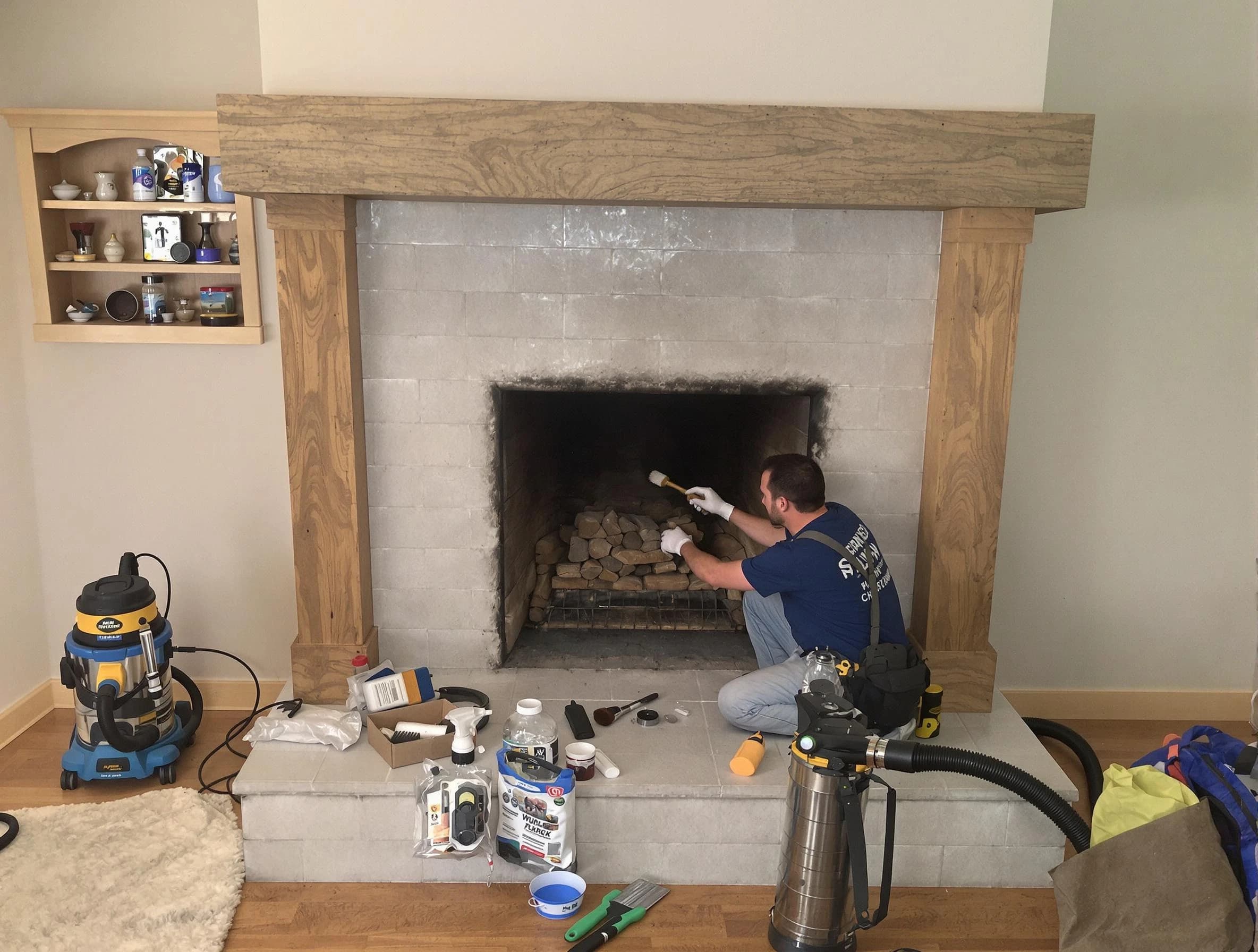 Detailed creosote removal process by Pleasant Grove Chimney Sweep in Pleasant Grove, UT