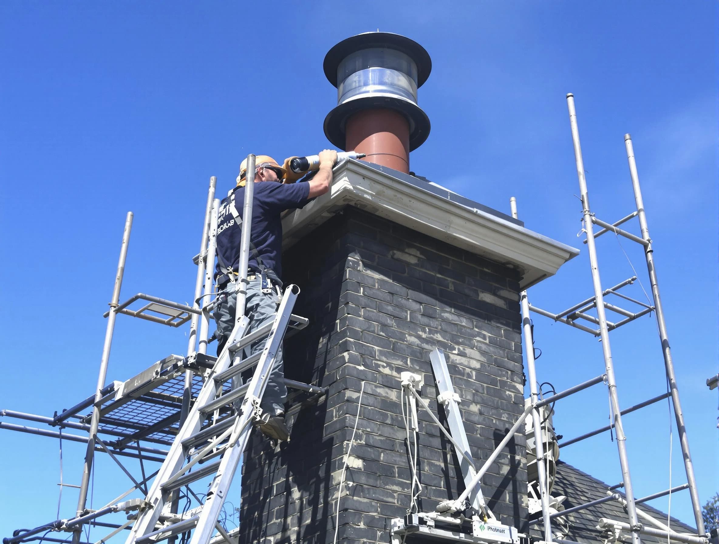 Sturdy chimney crown finished by Pleasant Grove Chimney Sweep in Pleasant Grove, UT