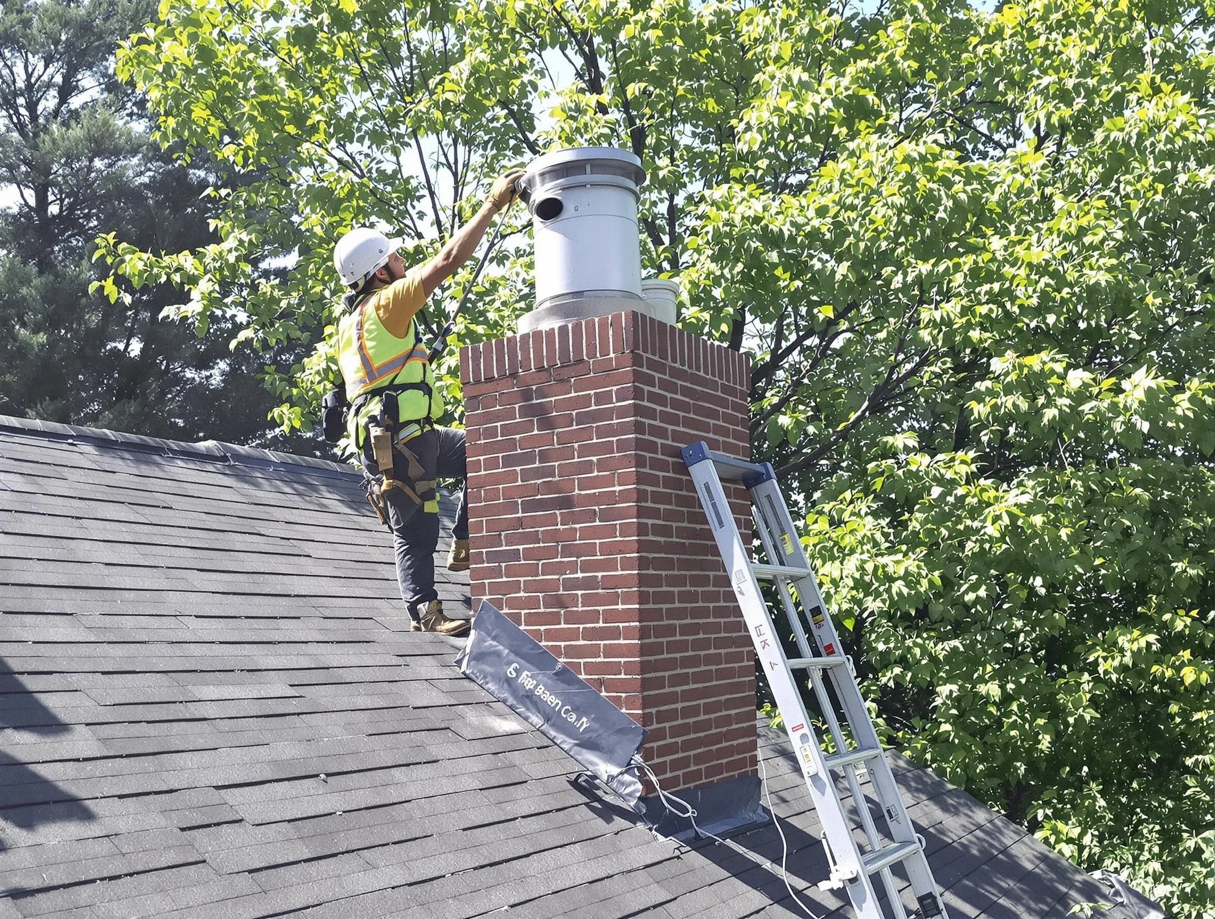 Chimney liner inspection by Pleasant Grove Chimney Sweep in Pleasant Grove, UT