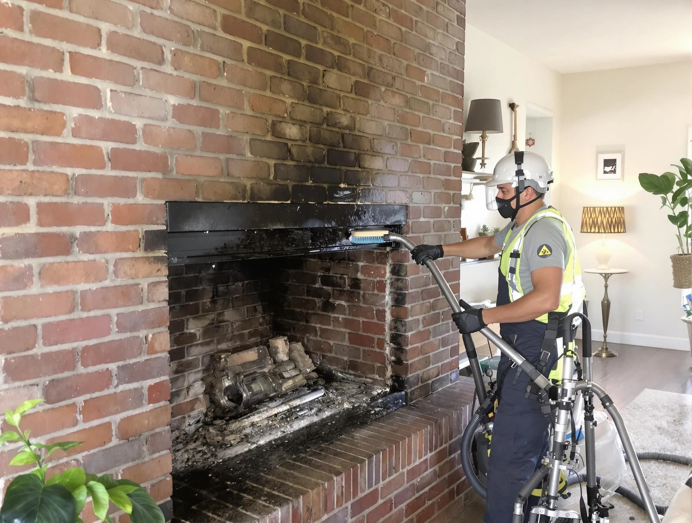 Pleasant Grove Chimney Sweep providing fireplace cleaning services in Pleasant Grove, UT