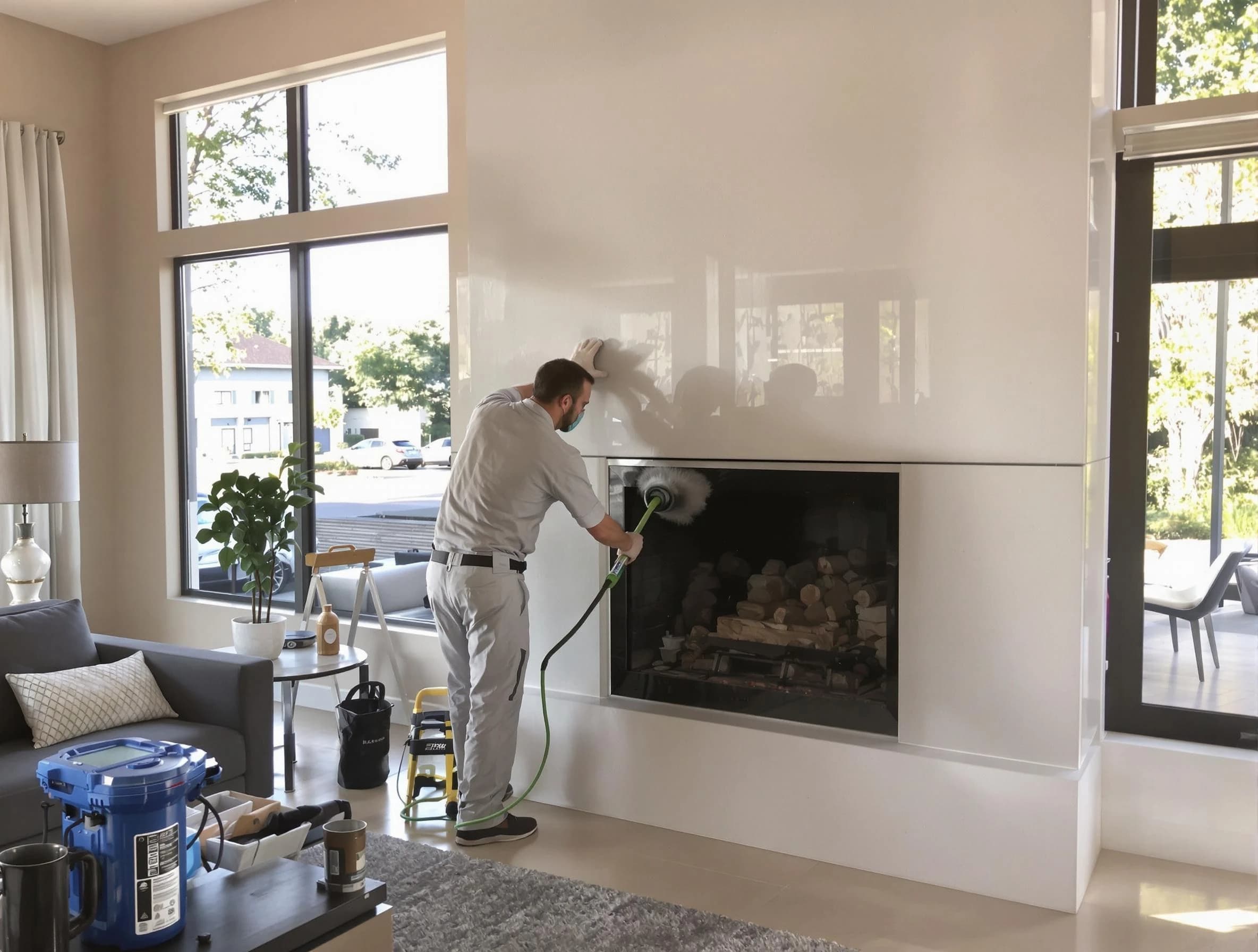 Pleasant Grove Chimney Sweep performing thorough soot removal in Pleasant Grove, UT