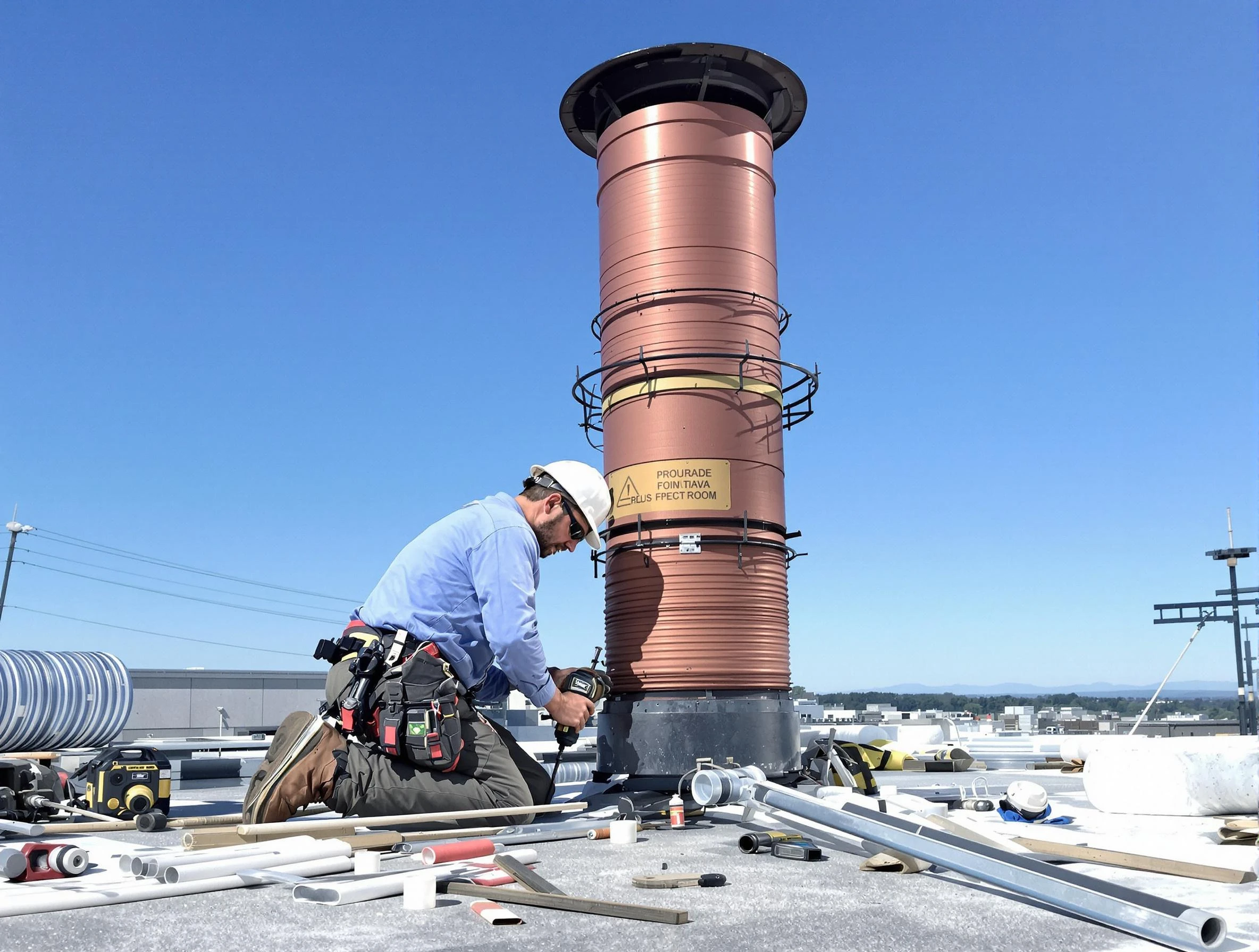 Installed chimney liner by Pleasant Grove Chimney Sweep in Pleasant Grove, UT