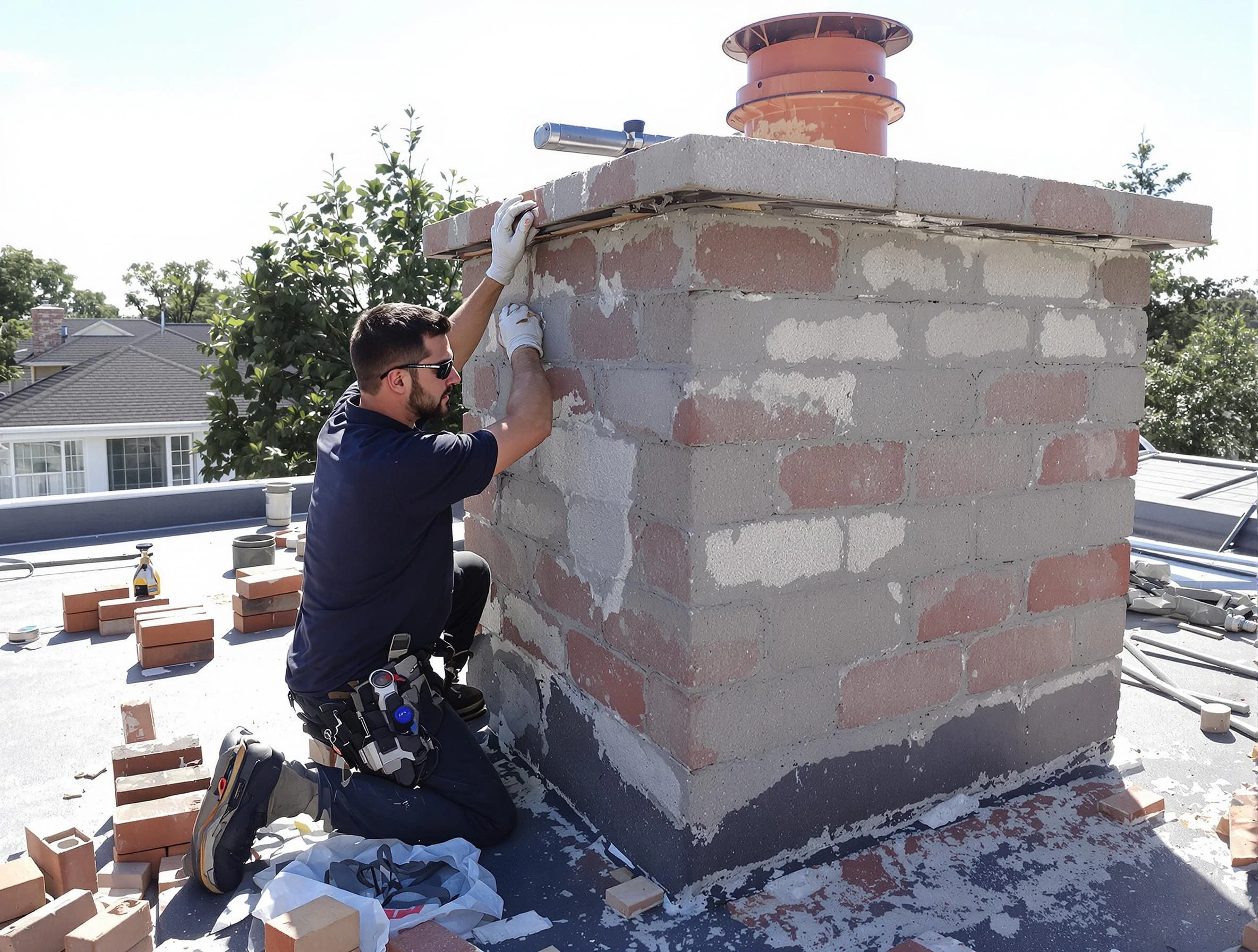 Advanced chimney repair process by Pleasant Grove Chimney Sweep in Pleasant Grove, UT