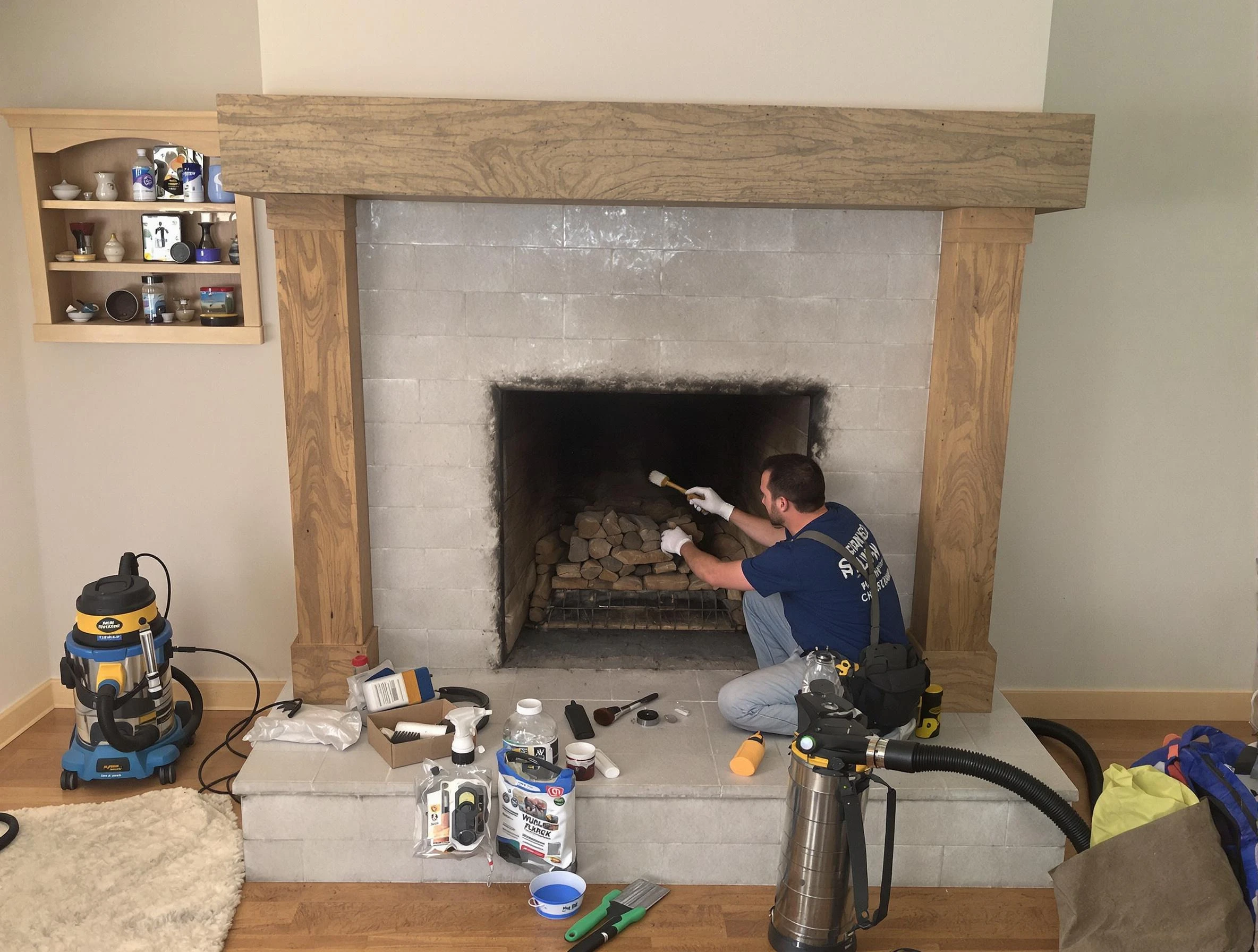 Detailed creosote removal process by Pleasant Grove Chimney Sweep in Pleasant Grove, UT
