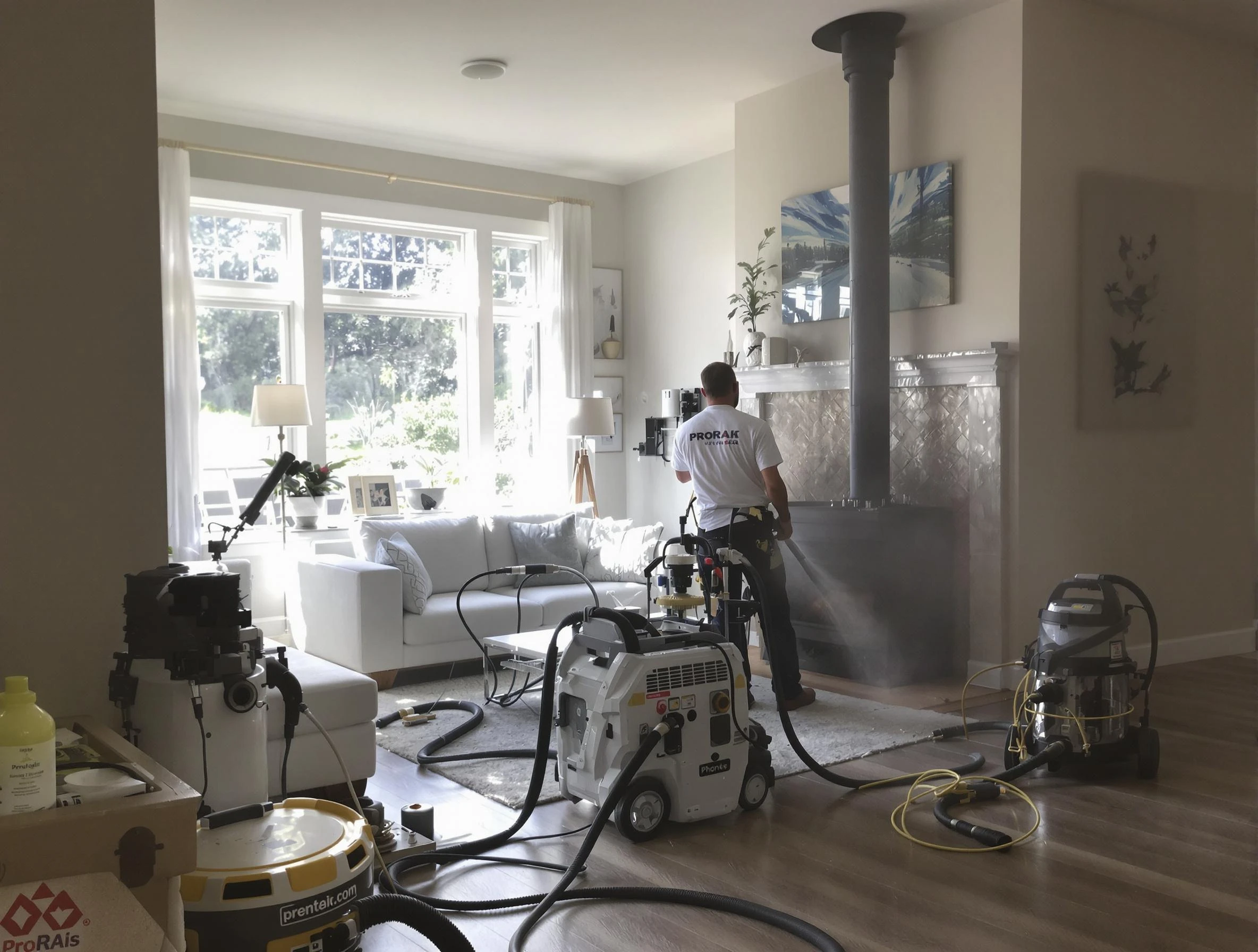 Soot removal service by Pleasant Grove Chimney Sweep for a fireplace in Pleasant Grove, UT